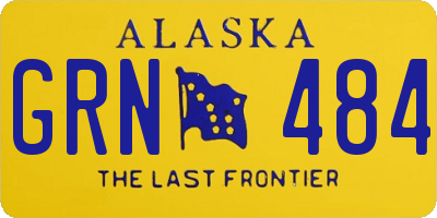 AK license plate GRN484