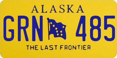 AK license plate GRN485