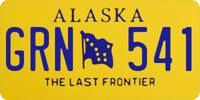 AK license plate GRN541