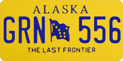 AK license plate GRN556