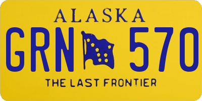 AK license plate GRN570