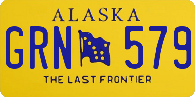 AK license plate GRN579