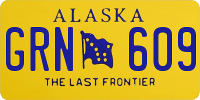 AK license plate GRN609