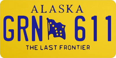AK license plate GRN611