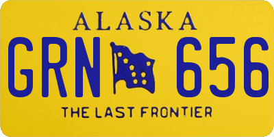 AK license plate GRN656