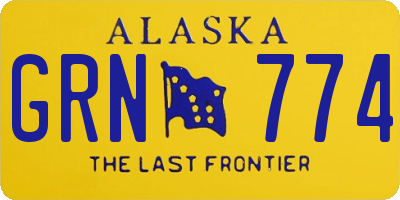 AK license plate GRN774