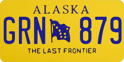 AK license plate GRN879