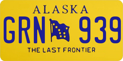 AK license plate GRN939