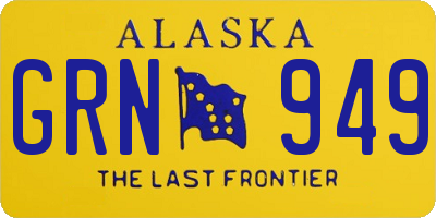 AK license plate GRN949