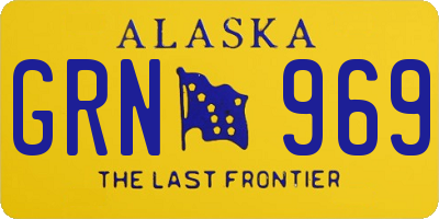 AK license plate GRN969