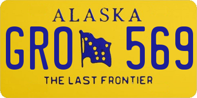 AK license plate GRO569