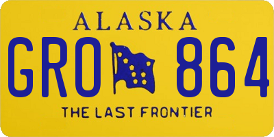 AK license plate GRO864