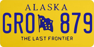 AK license plate GRO879