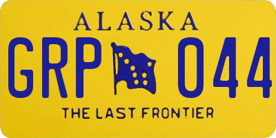 AK license plate GRP044