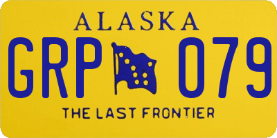 AK license plate GRP079