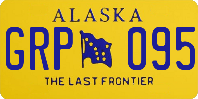 AK license plate GRP095