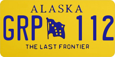 AK license plate GRP112