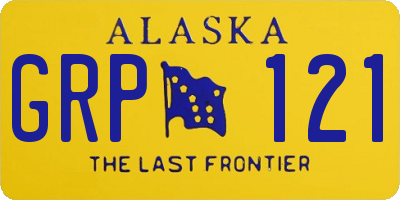 AK license plate GRP121