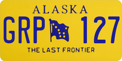 AK license plate GRP127