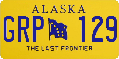 AK license plate GRP129