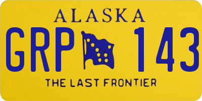 AK license plate GRP143
