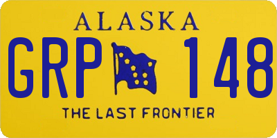AK license plate GRP148