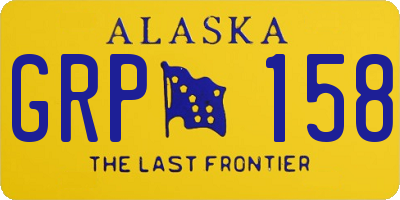 AK license plate GRP158