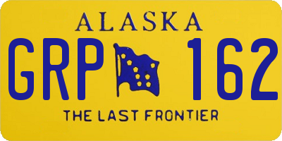 AK license plate GRP162