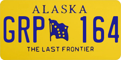 AK license plate GRP164