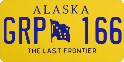 AK license plate GRP166