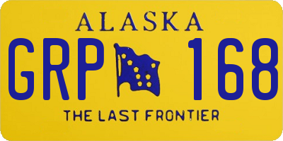 AK license plate GRP168