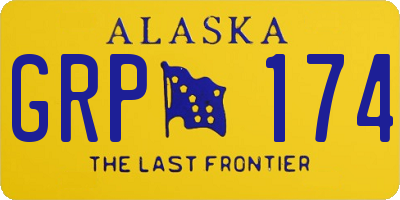AK license plate GRP174