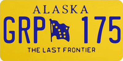 AK license plate GRP175
