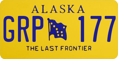 AK license plate GRP177