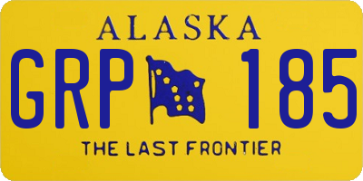 AK license plate GRP185