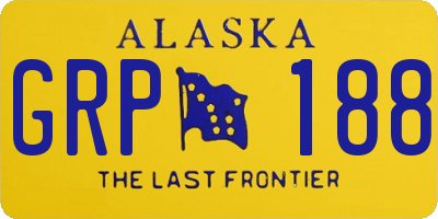 AK license plate GRP188