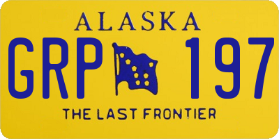 AK license plate GRP197