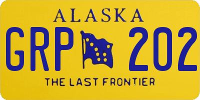 AK license plate GRP202