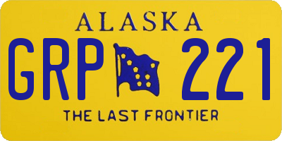 AK license plate GRP221