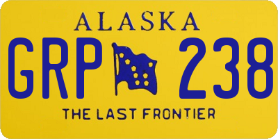 AK license plate GRP238