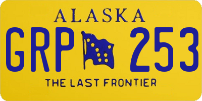 AK license plate GRP253