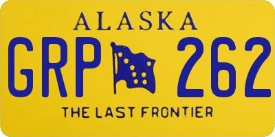 AK license plate GRP262