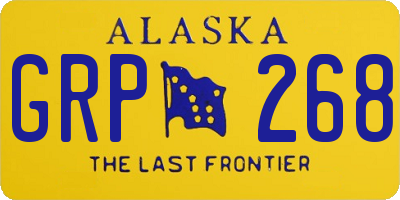 AK license plate GRP268