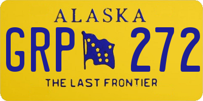 AK license plate GRP272