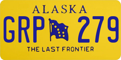 AK license plate GRP279