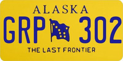 AK license plate GRP302