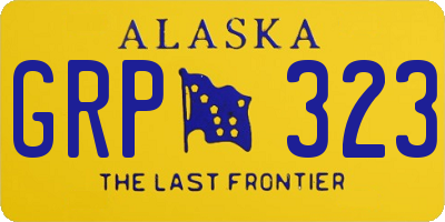 AK license plate GRP323
