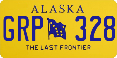 AK license plate GRP328