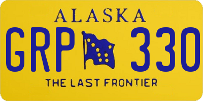 AK license plate GRP330