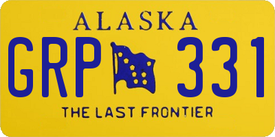 AK license plate GRP331